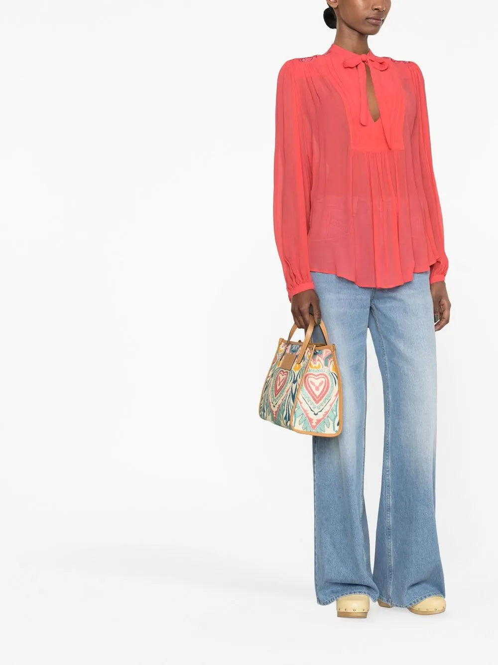 Bow-Detailed Silk Blouse