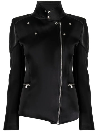 Zip-Up Leather Jacket