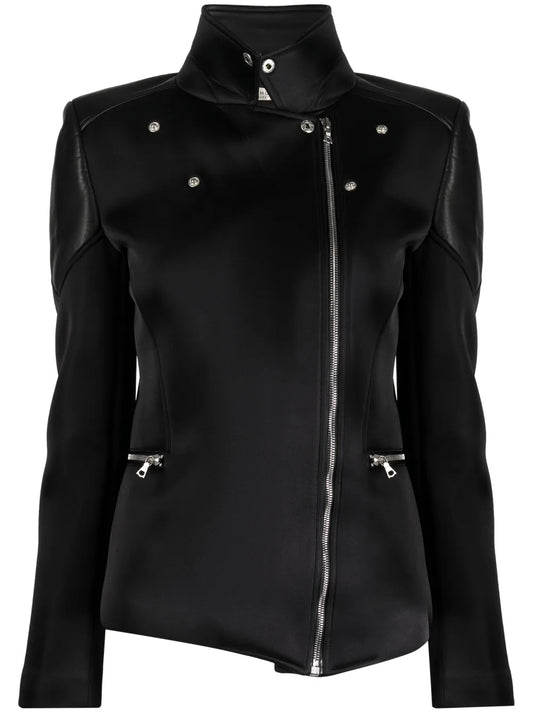 Zip-Up Leather Jacket