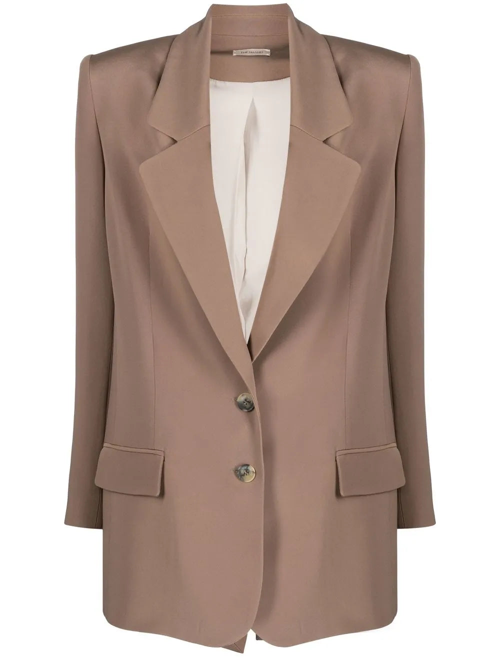 Notched-Lapel Single-Breasted Blazer