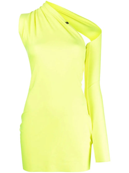 Cut-Out Asymmetric Mini Dress
