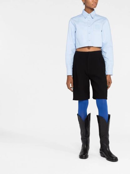 Cropped Cotton Shirt