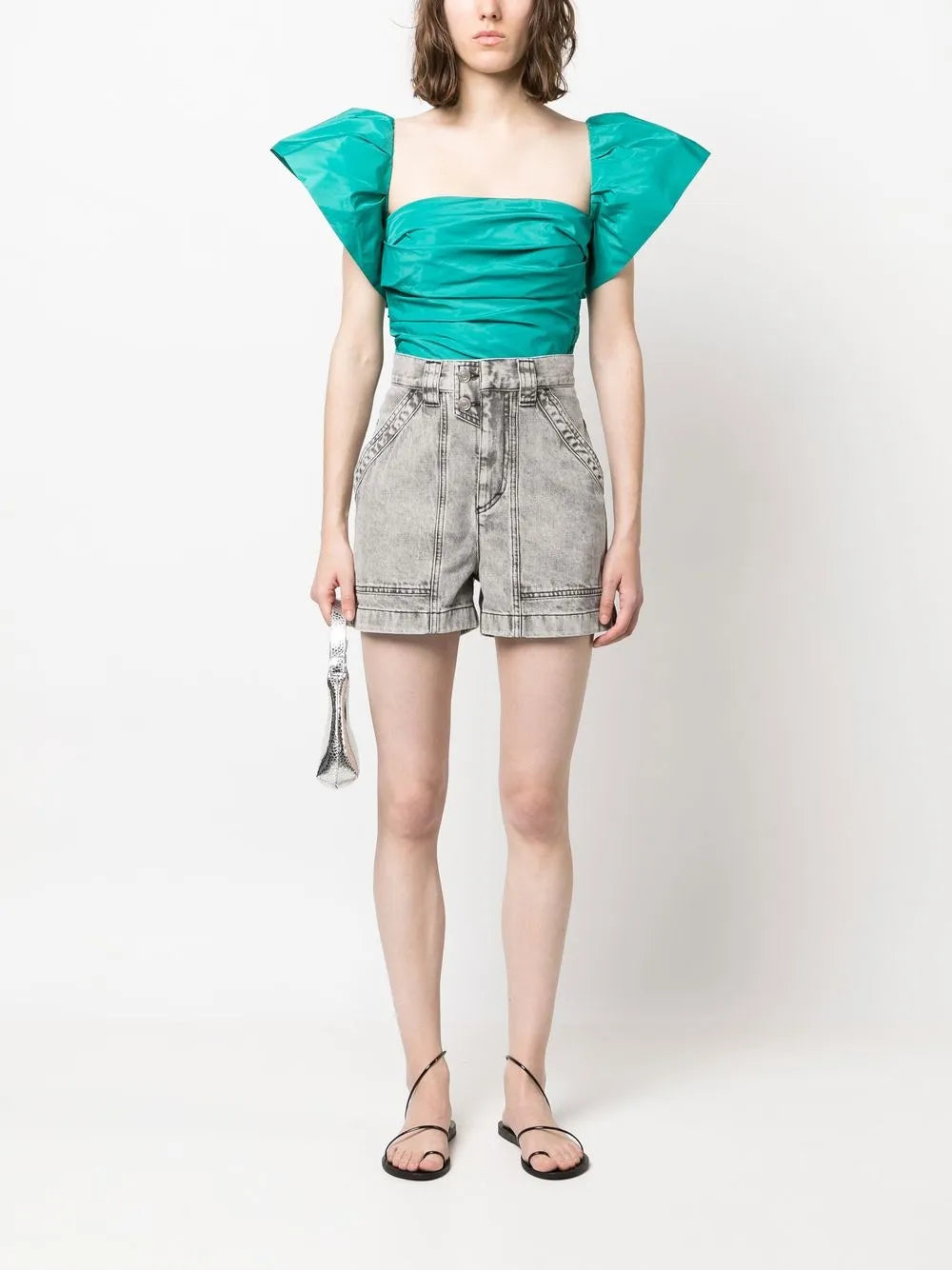 Ruched Gathered Blouse