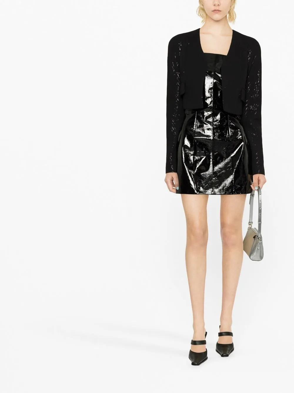 Terras Sequinned Cropped Blazer