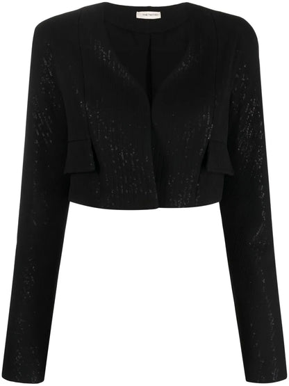 Terras Sequinned Cropped Blazer
