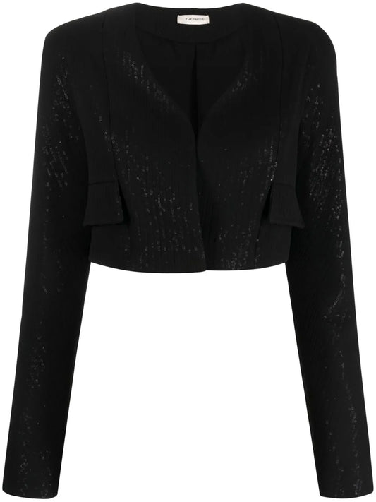 Terras Sequinned Cropped Blazer