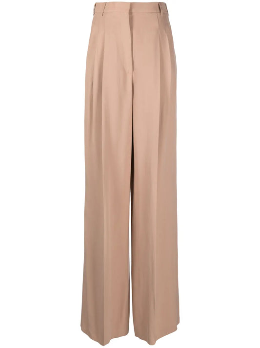 High-Waisted Straight-Leg Trousers