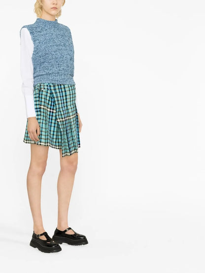 Tartan-Print Mini Kilt