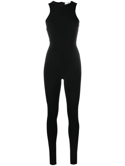 Sleeveless Crew-Neck Catsuit
