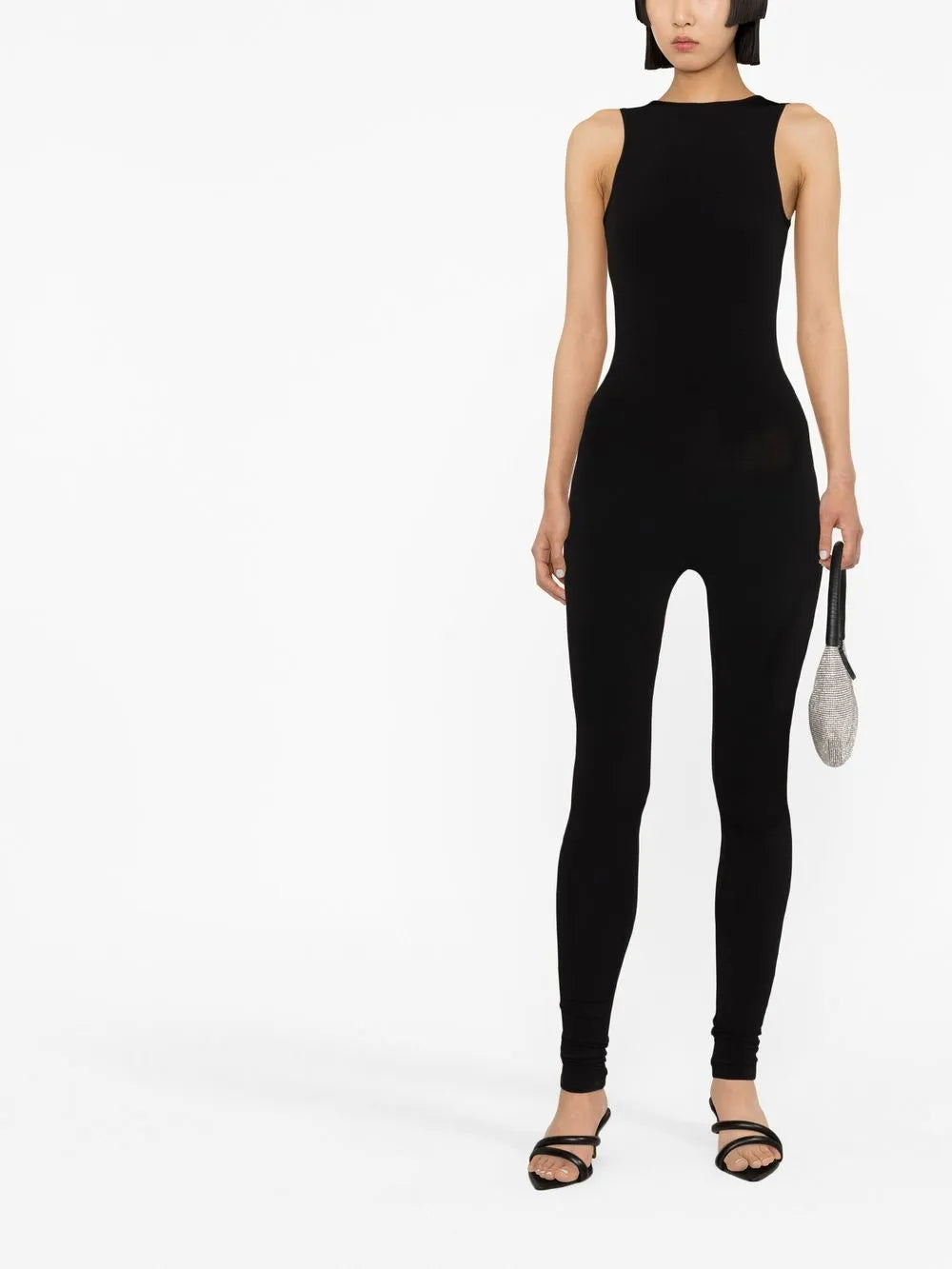 Sleeveless Crew-Neck Catsuit
