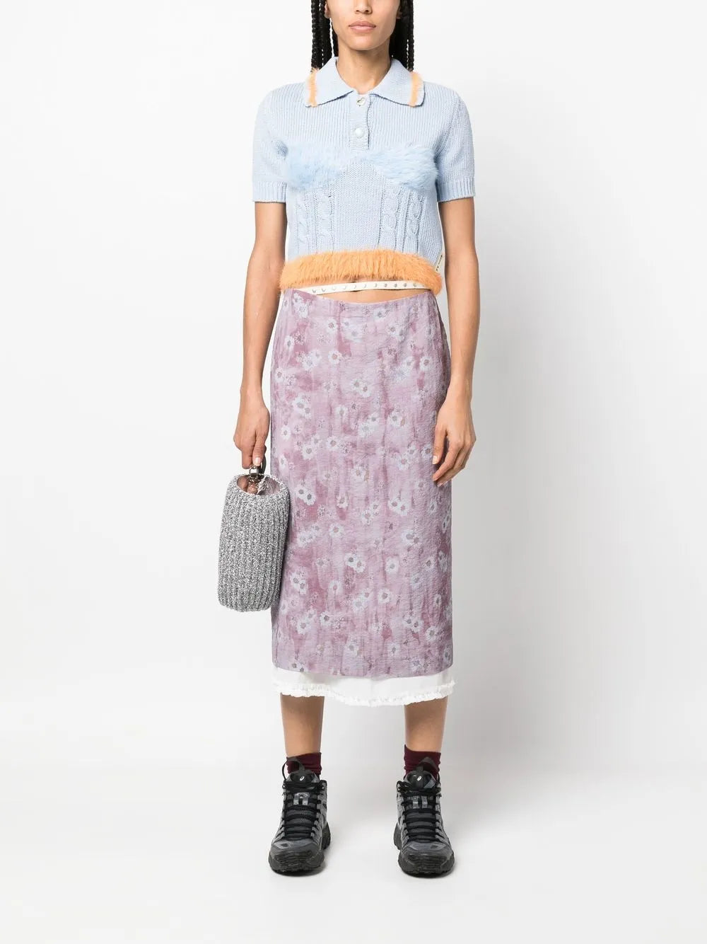 Contrasting-Border Knitted Pollo Shirt