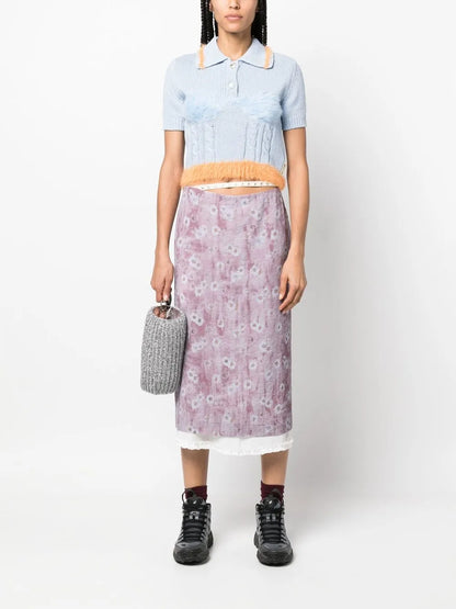 Contrasting-Border Knitted Pollo Shirt