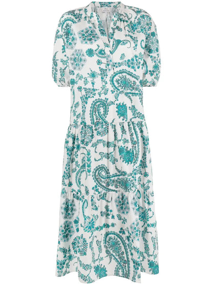 Paisley-Print Cotton Dress