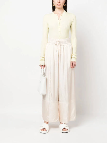 Pressed-Crease Palazzo Pants