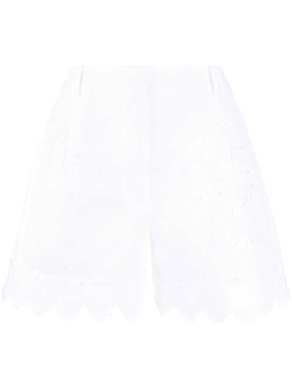 Broderie-Anglaise Cotton Shorts