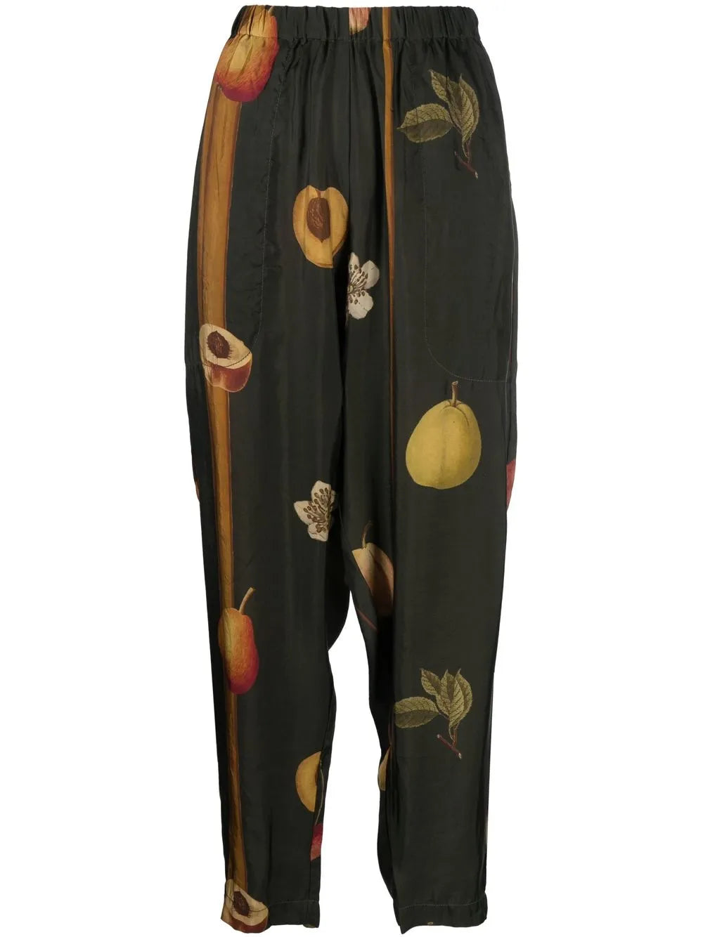 Fruit-Print Tapered Trousers