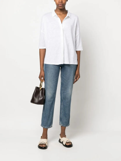 Half-Length Linen Shirt