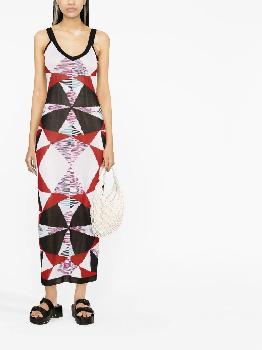 Intarsia-Knit Maxi Dress