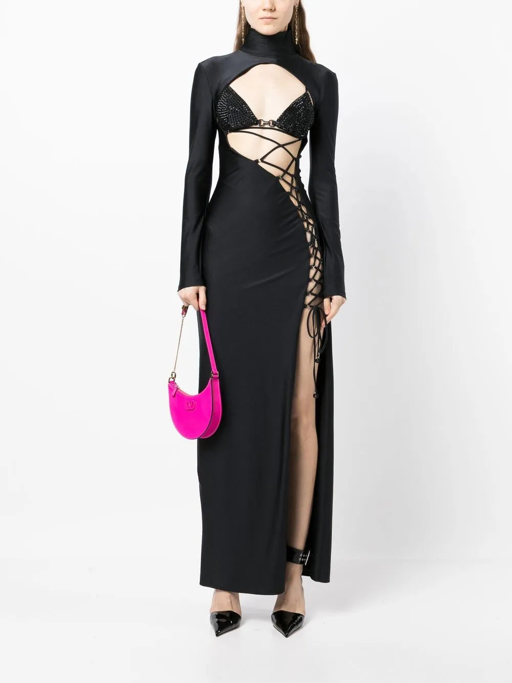 Open Front Criss-Cross Dress