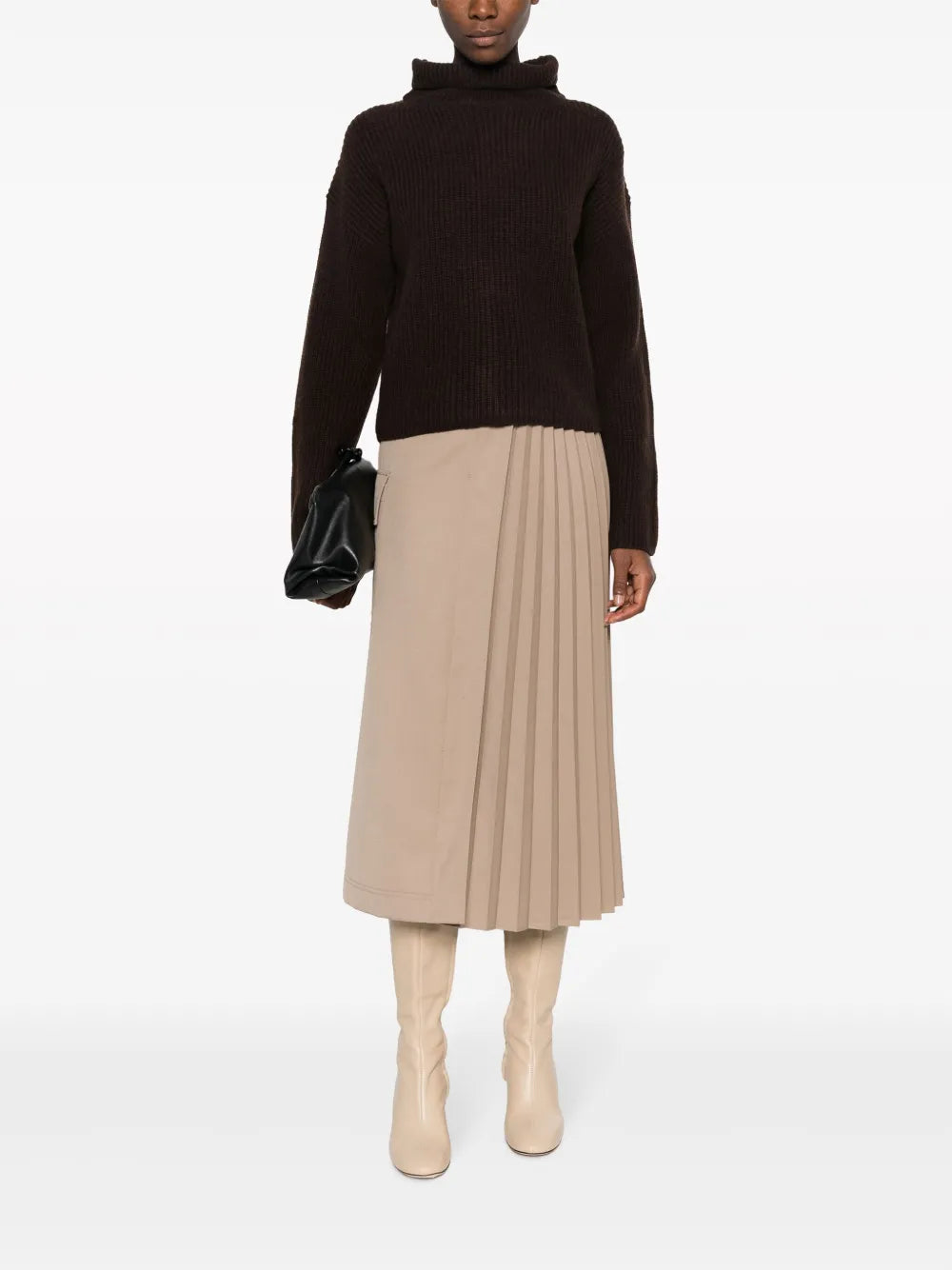 Roll-Neck Chunky-Knit Jumper