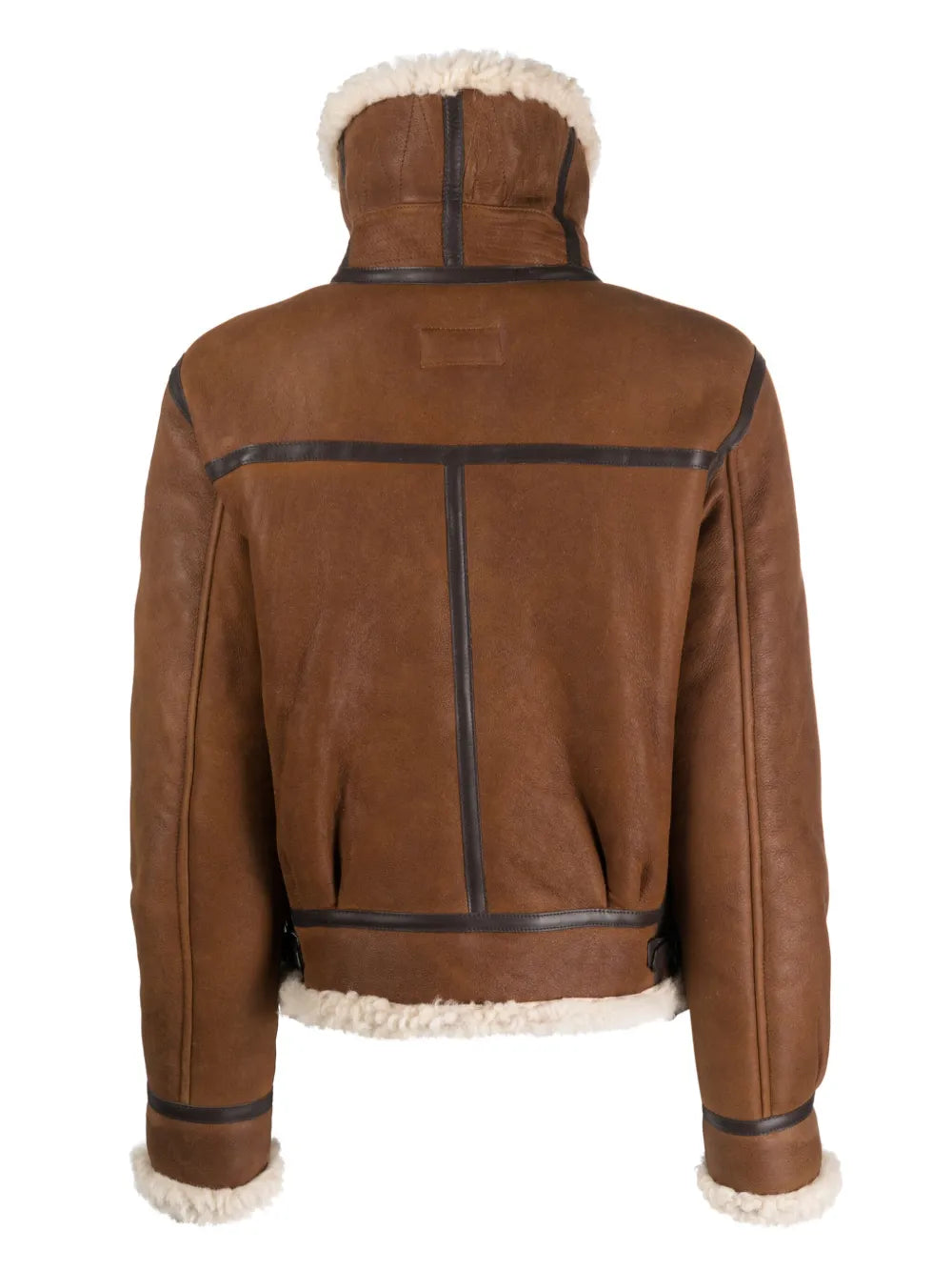 Shearling-Lined Leather Jacket