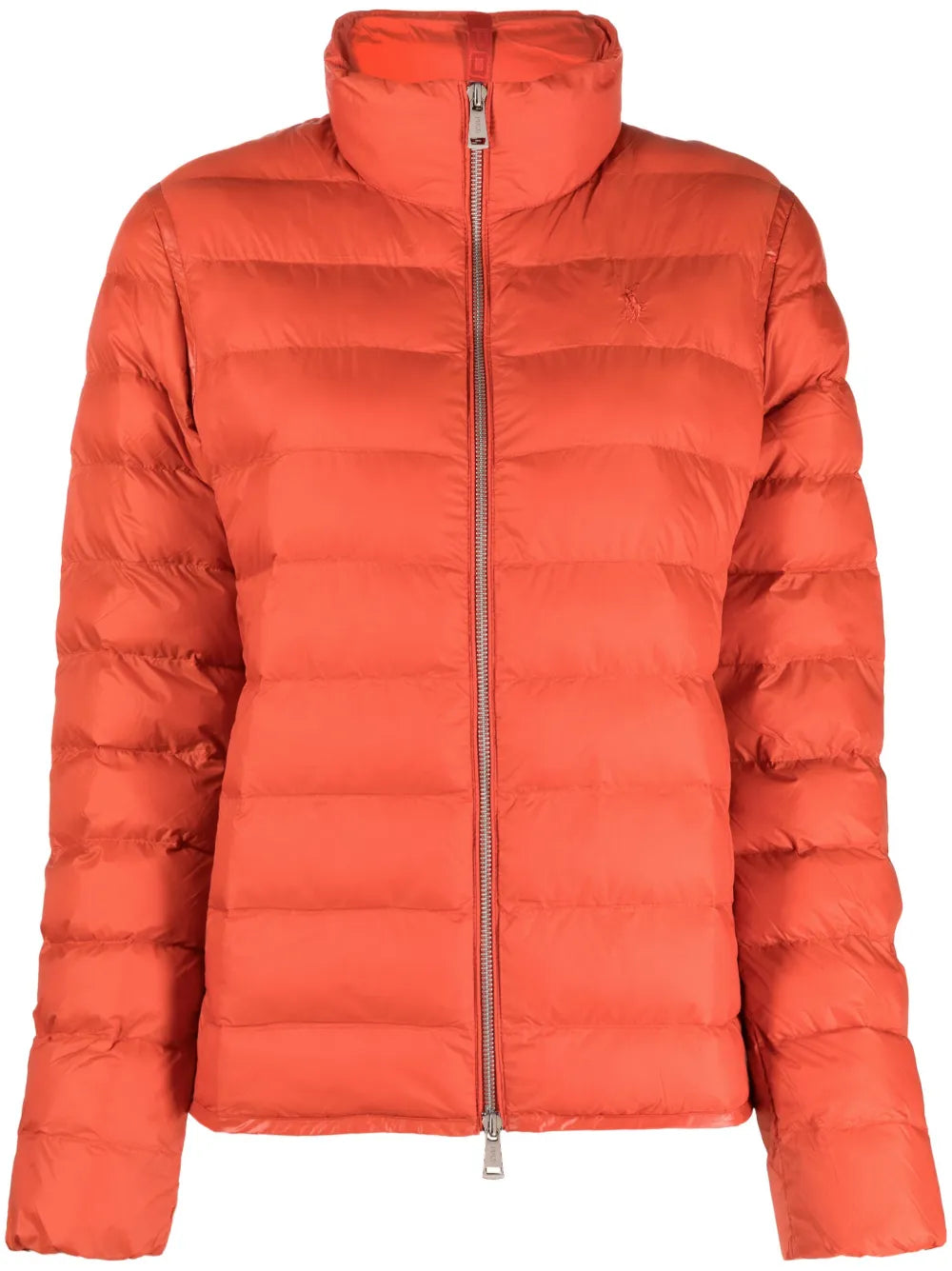 Funnel-Neck Quilted Jacket
