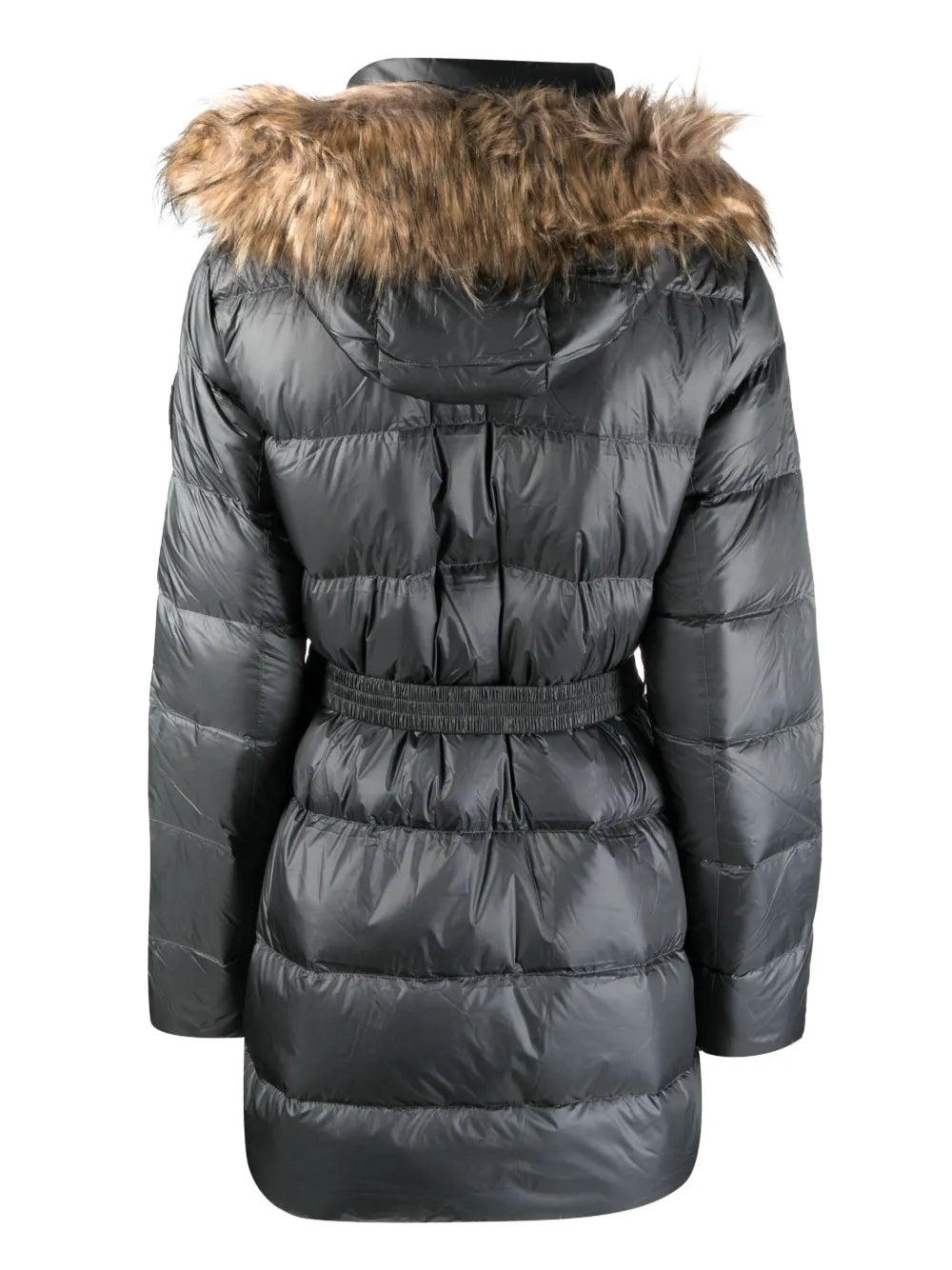 Belted Padded Quilted Coat
