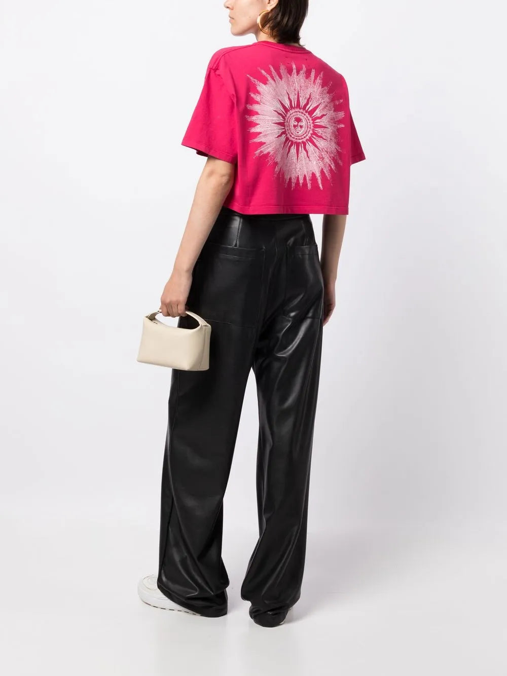 Logo-Print Cropped T-Shirt