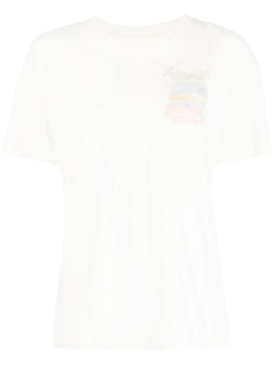 Illustration-Print Shortsleeved T-Shirt