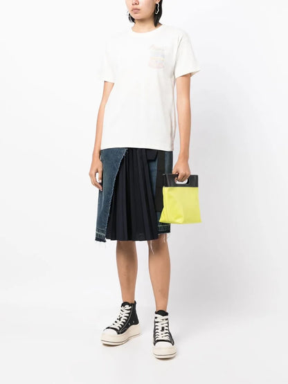 Illustration-Print Shortsleeved T-Shirt