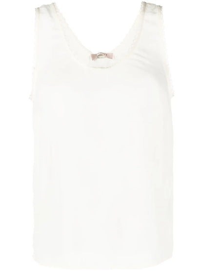 Scallop-Edge Tank Top