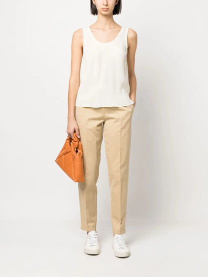 Scallop-Edge Tank Top