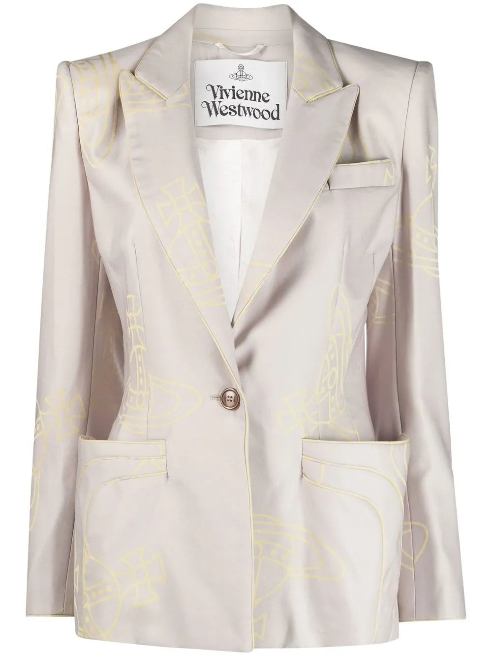 Orb-Print Wool Blazer