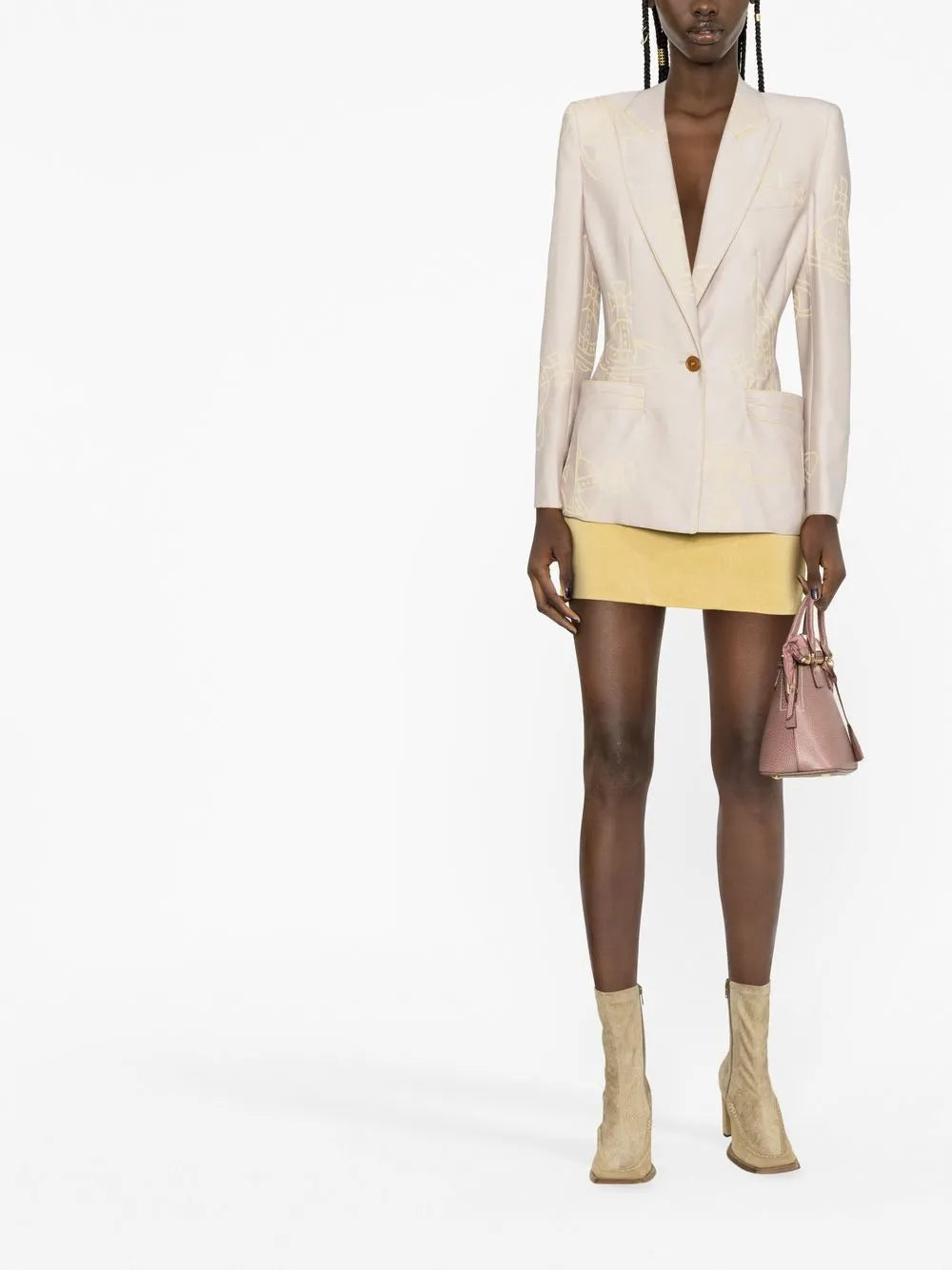 Orb-Print Wool Blazer