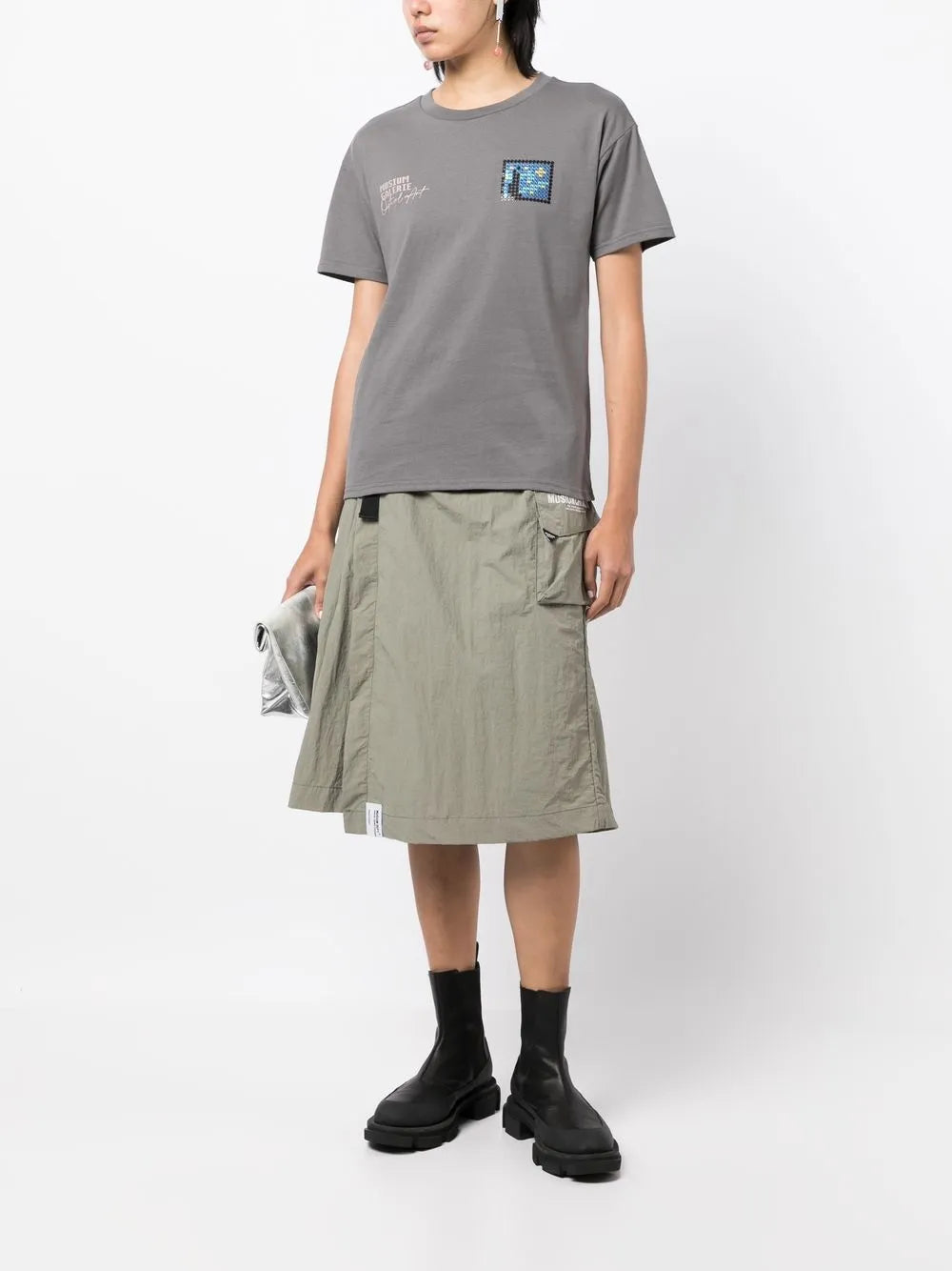 Graphic-Embroidered Cotton T-Shirt