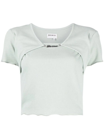 Logo-Plaque Layered T-Shirt