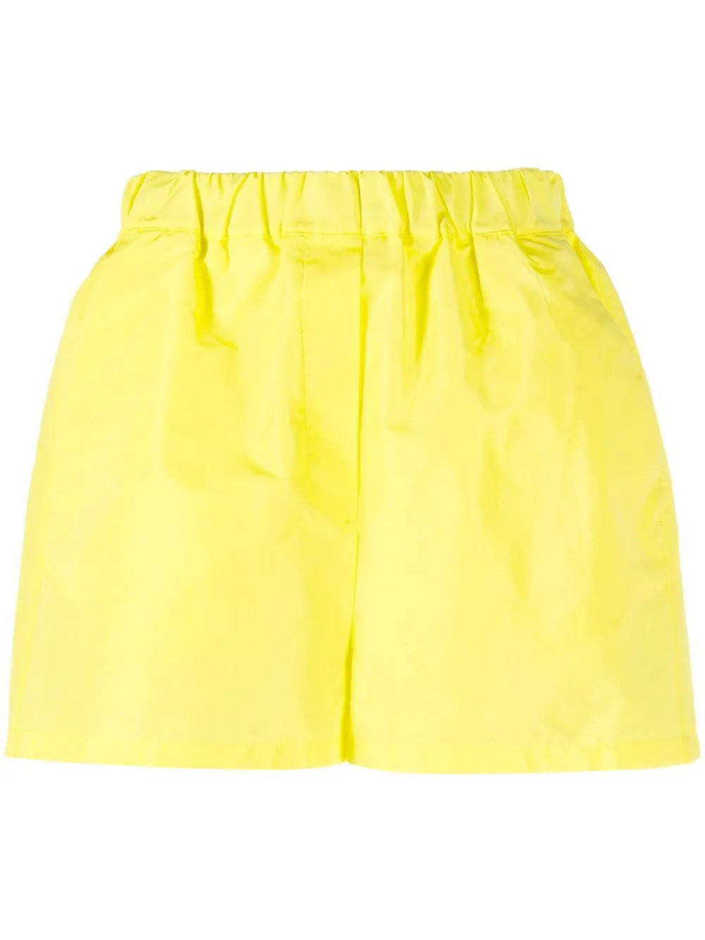 Elasticated-Waistband Mini Shorts