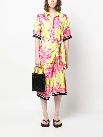 All-Over Graphic Print Dress