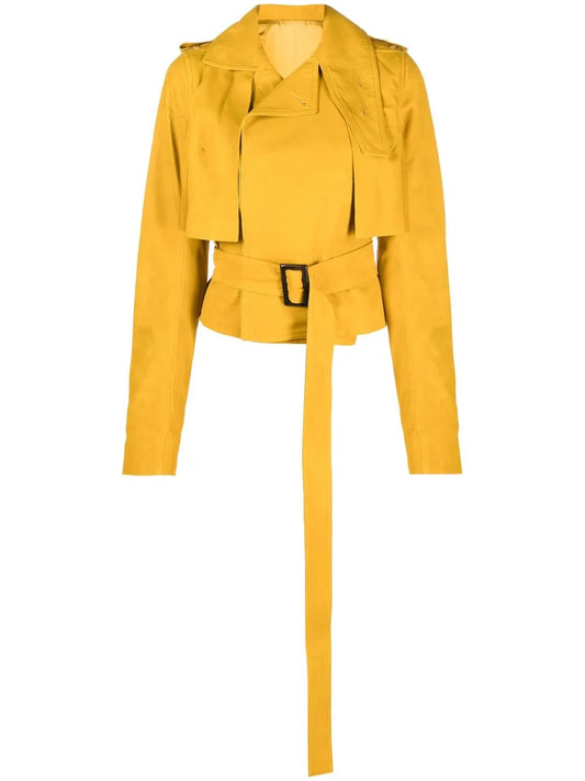 Belted Cropped Jacket