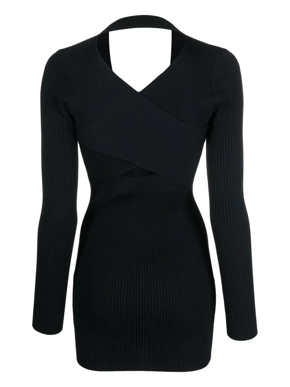 Stretch Rib-Knitted Dress
