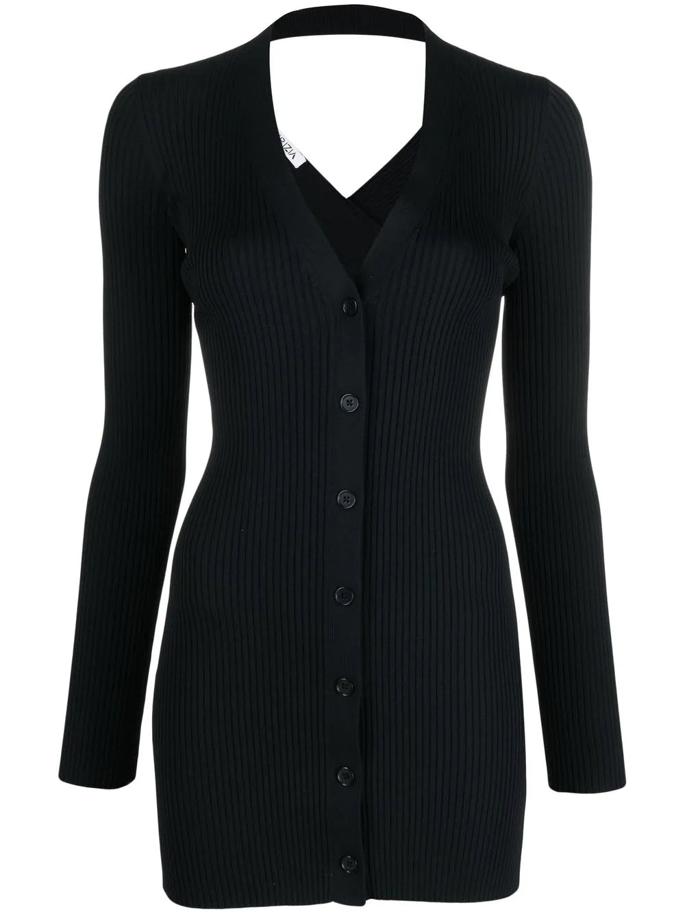 Stretch Rib-Knitted Dress