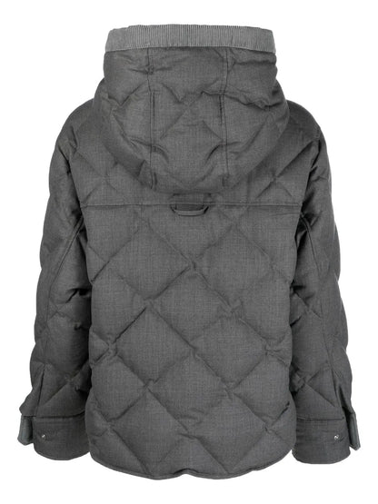 Super 120'S Hooded Padded Jacket