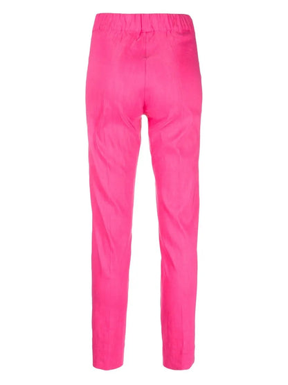 Elasticated-Waist Slim-Cut Leggings