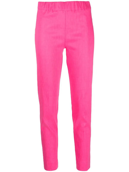 Elasticated-Waist Slim-Cut Leggings