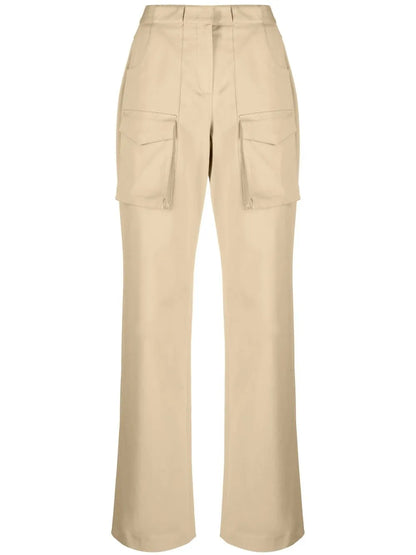 High-Waisted Cargo Trousers