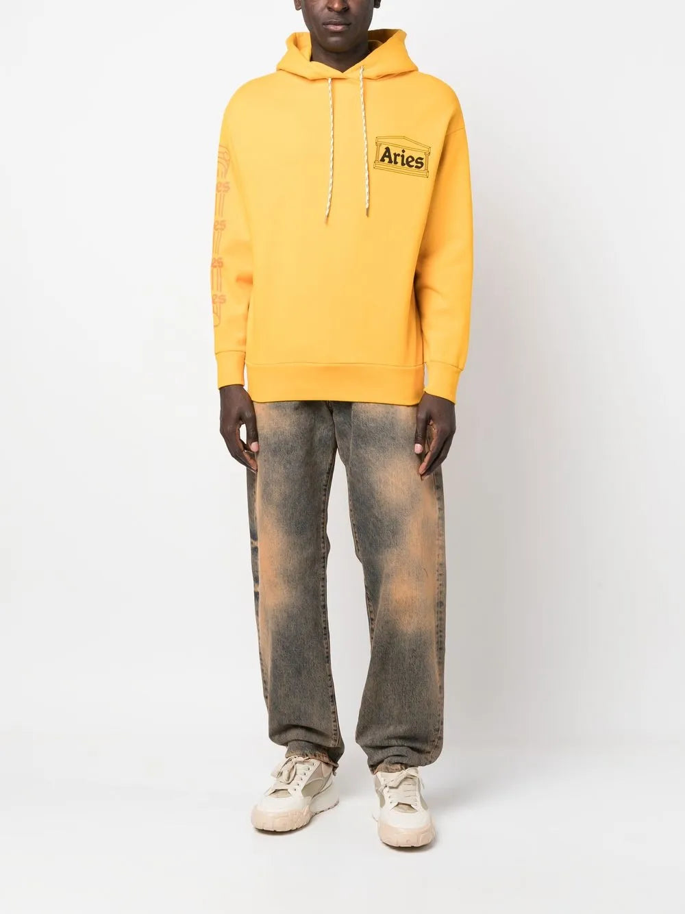 Embroidered-Logo Pullover Hoodie
