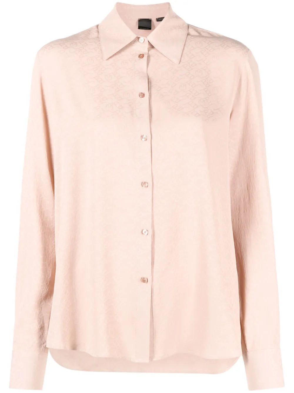 Jacquard-Logo Long-Sleeve Shirt