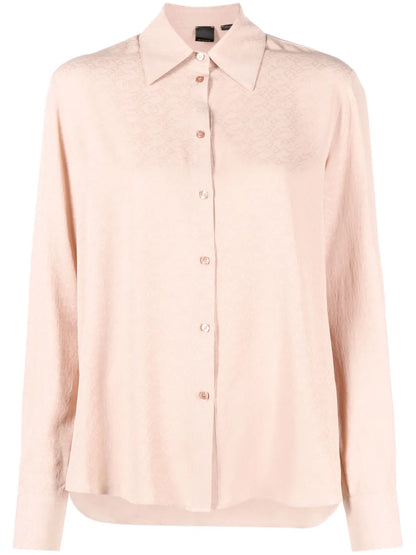 Jacquard-Logo Long-Sleeve Shirt