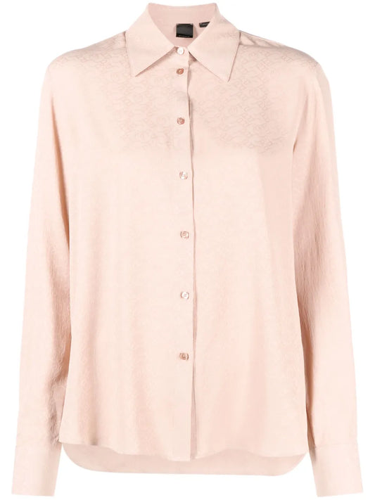 Jacquard-Logo Long-Sleeve Shirt
