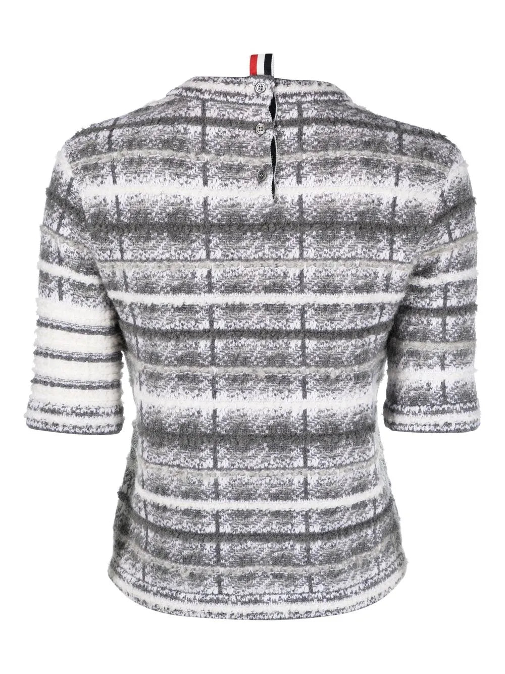 Tartan-Check-Pattern T-Shirt